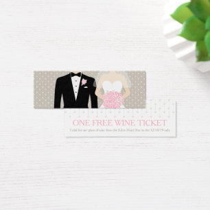 Noivos que wedding o cartão livre do comprovante