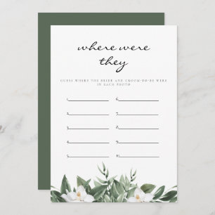 NOLA Onde Eles Estavam No Cartão De Jogo De Chá de