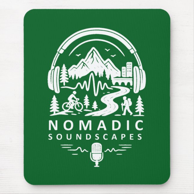 Nomadic Soundscapes - Elegant Mouse Pad (Frente)