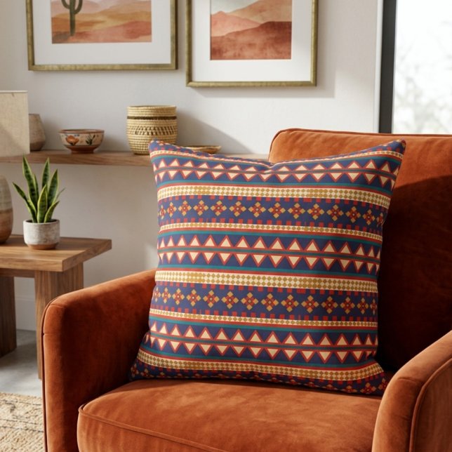 Nomadic Threads | Almofada com Estampa Asteca (Criador carregado)