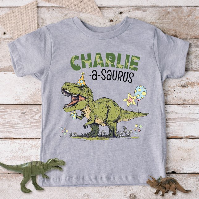 Nome-a-saurus TRex Dinossauro Festa de Aniversário (Criador carregado)