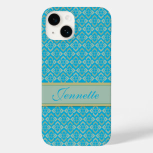 Nome azul iphone 5, inspirado na costura