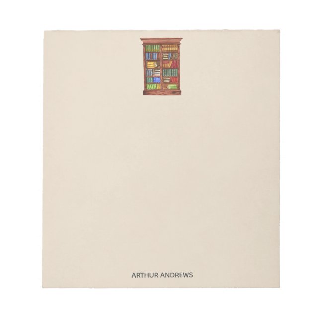 Nome Bloco de Notas de Livros Anticos de Aquarela (Frente)