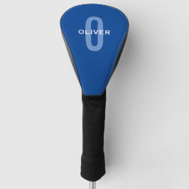 Nome Branco Azul do Monograma Personalizado