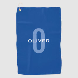 Nome Branco Azul do Monograma Personalizado