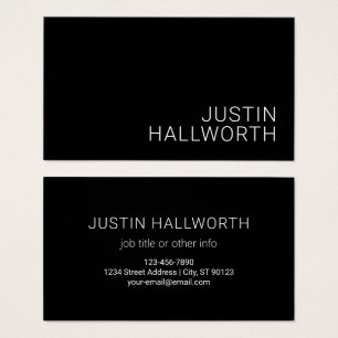 Nome Branco Moderno ou outro Texto a Preto