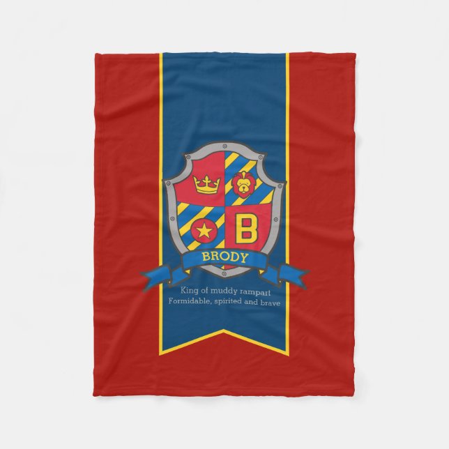 Nome Brody da letra B e significado do cobertor (Frente)