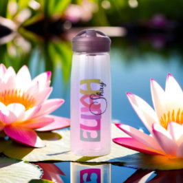 Nome Colorido Personalizado Cor-de-Rosa Azul Texto