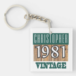Nome com Chaveiro de Vintage de 1981