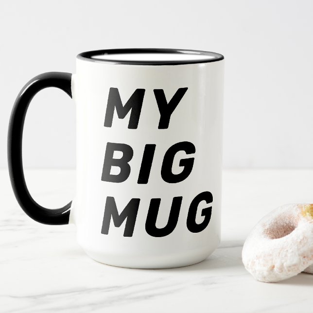 Nome, Cute My BIG Mug 15oz Caneca de Café (Criador carregado)