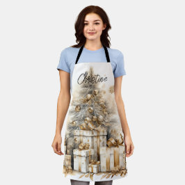 Nome da Árvore de Natal Dourada retrorativa