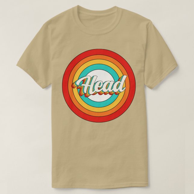Nome da Cabeça Camisa Vintage (Frente do Design)