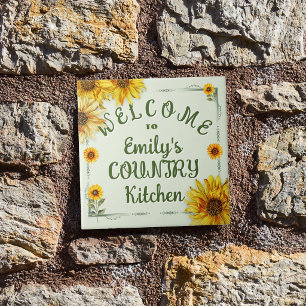 Nome da Cozinha Country Sunflowers