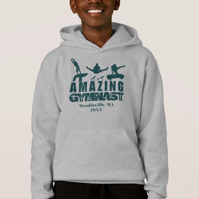 Nome da Data de Localização do Gymnast Personaliza (Frente)