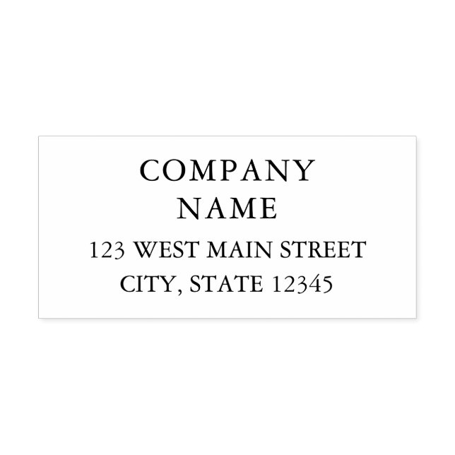 Nome da empresa e Carimbo de Autocolagem do Endere (Design)