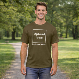 Nome da Empresa e Logotipo Camiseta Masculina Ma