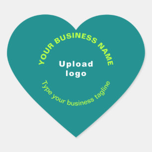 Nome da empresa, logotipo e linha de etiqueta em v