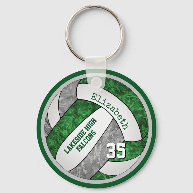 nome da equipe de chaveiro de vôlei da cinza verde (Frente)