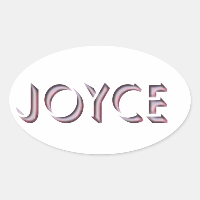 Nome da etiqueta de Joyce (Frente)