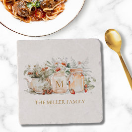 Nome da Família Botânica Floral Florestal Monogram