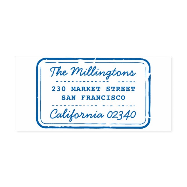 Nome da Família de Carimbo Retroativo Script e End (Design)