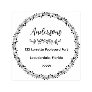 Nome da família Endereço de devolução Carimbo de b