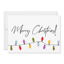 Nome da Família Feliz Natal Script Holiday Lights