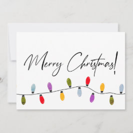 Nome da Família Feliz Natal Script Holiday Lights