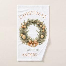 Nome da família personalizada Toalha de mão de Nat