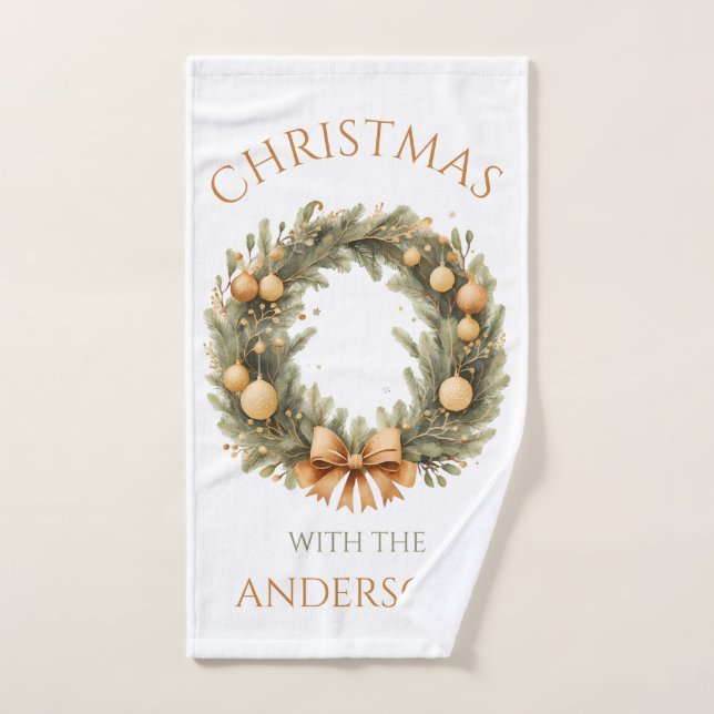 Nome da família personalizada Toalha de mão de Nat (Toalha de mão)
