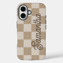Nome da Fonte Taupe Beige Checkers