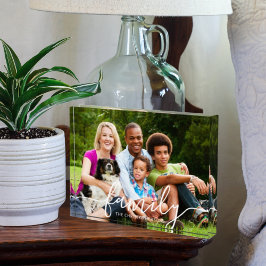 Nome da Fotografia da Sobreposição de Script Branc