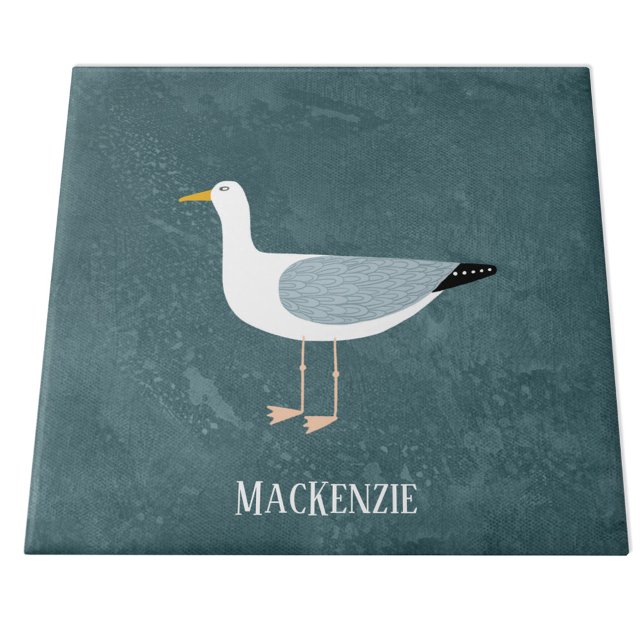 Nome da Gaivota (Fun seagull personalized ceramic tile)