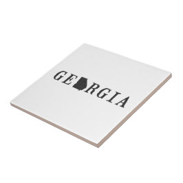 Nome da Geórgia com Carta em Forma de Estado