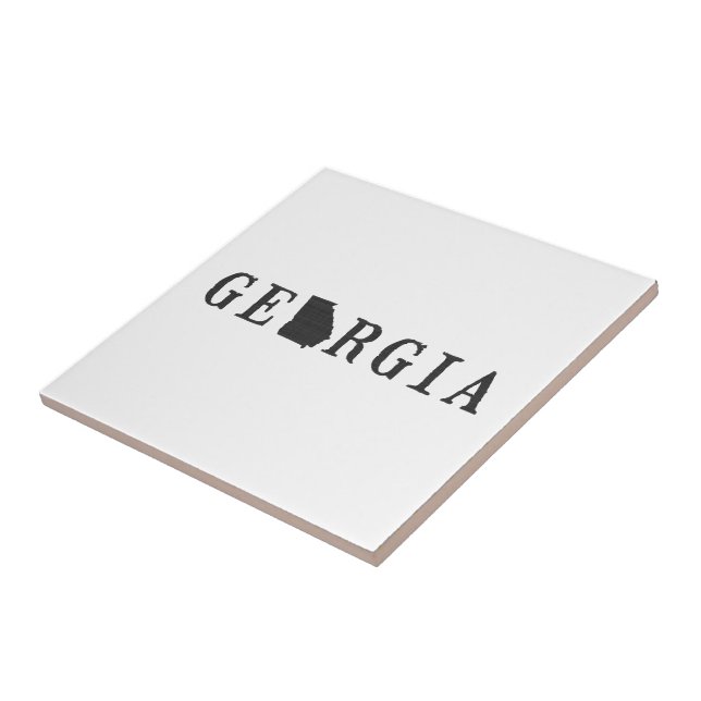 Nome da Geórgia com Carta em Forma de Estado (Lateral)