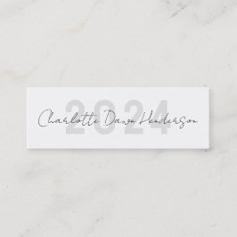 Nome da Graduação Cartão Script Manuscrito Classe