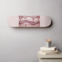 Nome da Largura Rosa Emma Skateboard