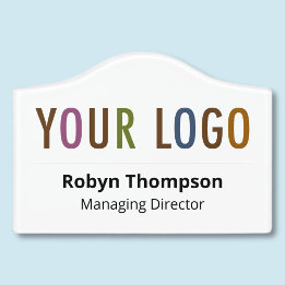 Nome da porta acrílica Plate Office Door Sign com 