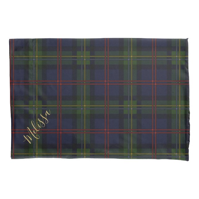 Nome da Xadrez do Clan Malcolm Tartan Personalizad (Frente-Esquerda)