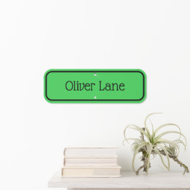 Nome de adolescente personalizado verde e preto