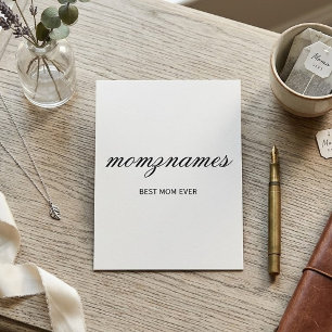Nome de Caligrafia Personalizada Melhor Mãe do Mun