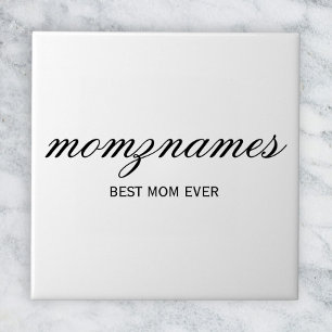 Nome de Caligrafia Personalizada Melhor Mãe do Mun