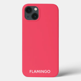 Nome de cor rosa Flamingo capas de iphone Case-Mat
