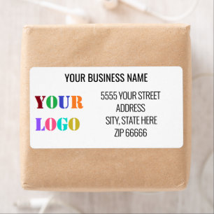 Nome de empresa personalizado Endereço Etiquetas d