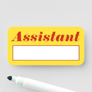 Nome de etiqueta "Assistente" de Eyecatching