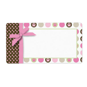 Nome de etiqueta bem-vindo da menina do urso