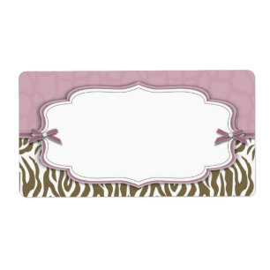 Nome de etiqueta chique do safari