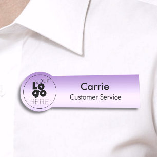 Nome de etiqueta circular personalizado com violet