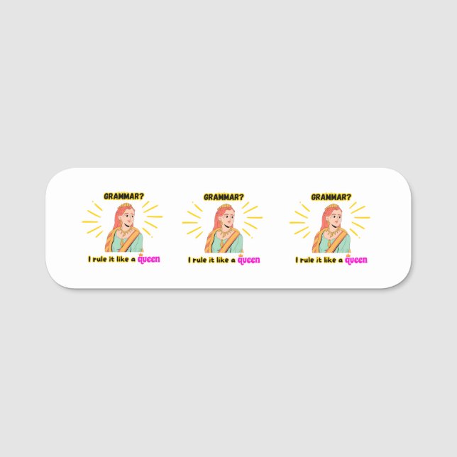 Nome de etiqueta Clássico (Frente)