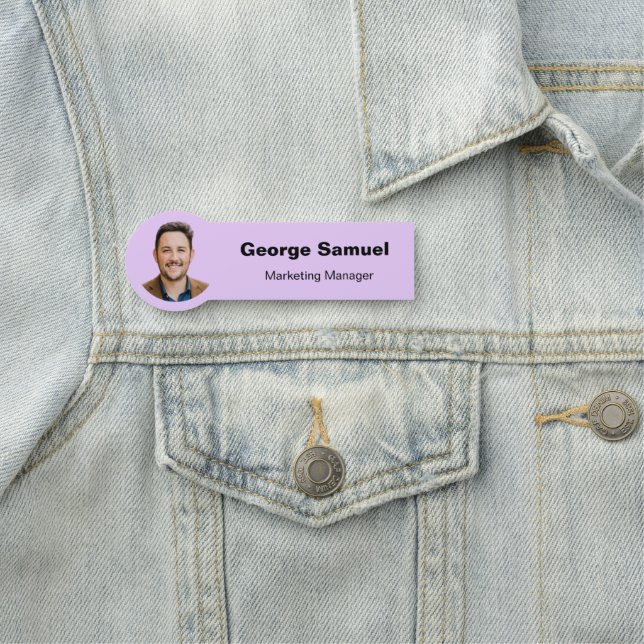 Nome de etiqueta Clássico de Foto e Nome de Funcio (In Situ)